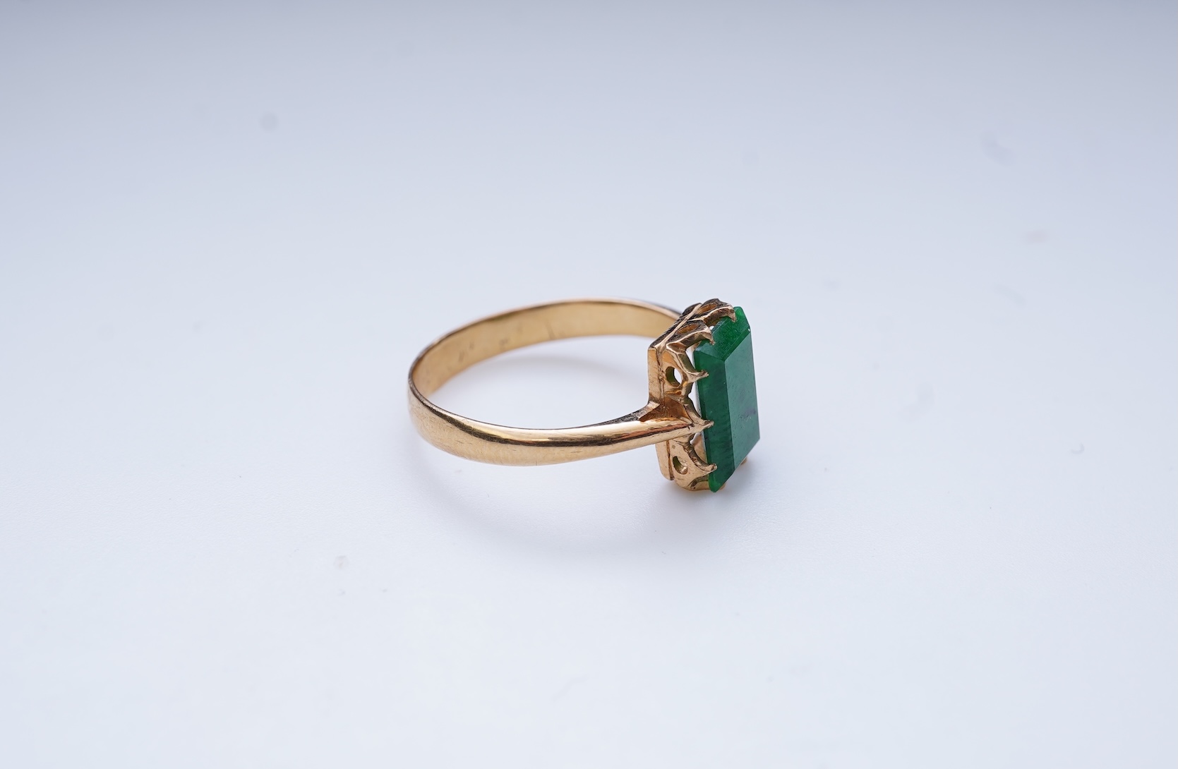 A jadeite ring